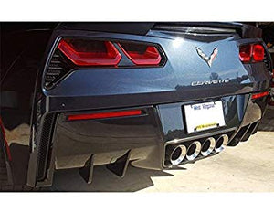 Corvette C7 Z06 Grand Sport Stingray Rear Diffuser Fins - Custom Painted / Carbon Fiber