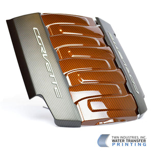 2010 - 2013 Corvette C6 Grand Sport Carbon Fiber Painted Fender Emblems OEM GM - Labor Only