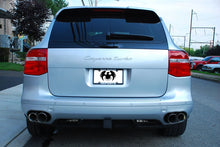 Load image into Gallery viewer, Fabspeed Porsche 957 Cayenne S Deluxe Quad Style Tips (2008-2010)
