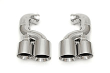 Load image into Gallery viewer, Fabspeed Porsche 957 Cayenne S Deluxe Quad Style Tips (2008-2010)
