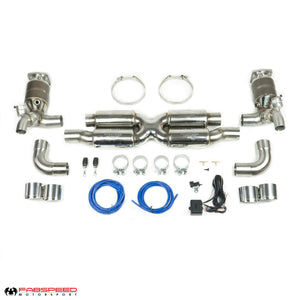 Fabspeed Porsche 997.2 Turbo / Turbo S Valvetronic Supersport X-Pipe Exhaust System (2010-2012)