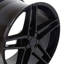 Load image into Gallery viewer, Fits Corvette Wheels C6 Z06 Rims CV07A 18x9.5 Black SET
