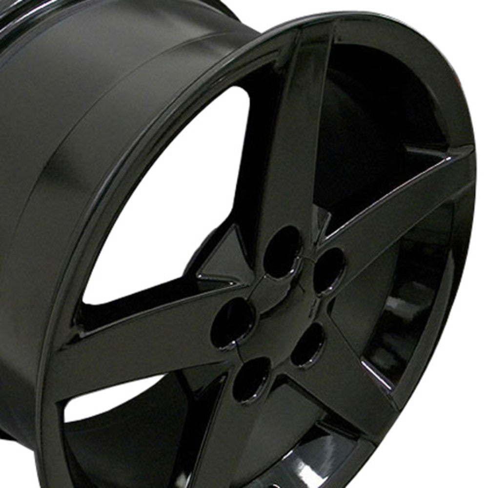 Fits Corvette C6 Rims CV06A 18x9.5 Black Corvette Wheels SET ...