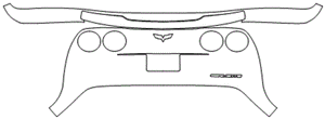 2005 - 13 Corvette C6 ZR1 XPEL PPF Paint Protection Film Pre Cut Kit - Rear Bumper Spoiler