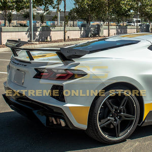 2020 Up Corvette C8 Visible Carbon Fiber Rear Spoiler Wing High Rise