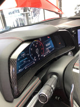 Load image into Gallery viewer, Corvette C8 Stingray OEM GM Visible Carbon Fiber Gauge Cluster Bezel Interior
