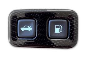 Corvette C6 Carbon Fiber Body Color Painted Gas Door Trunk Release Bezel