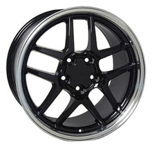 Load image into Gallery viewer, Fits Corvette Wheel C5 Z06 Rim - CV04 17x9.5 Black Corvette Rim
