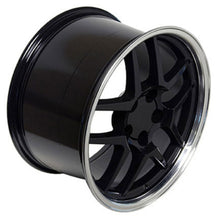 Load image into Gallery viewer, Fits Corvette Wheel C5 Z06 Rim - CV04 17x9.5 Black Corvette Rim

