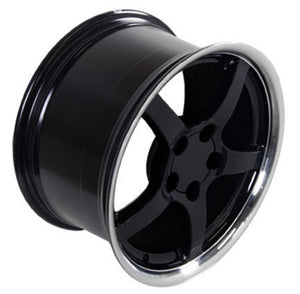 Fits Corvette Wheels And Tires Black CV05 Corvette Rims And Tires Extenza