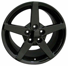 Load image into Gallery viewer, Fits Corvette C6 Rims CV06A 17x8.5 Black Corvette Wheels SET
