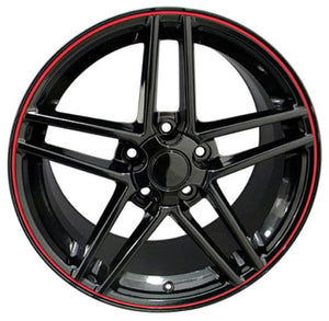 Fits Corvette Wheels And Tires Redline CV07A 17x9.5 Corvette Rims And Tires Extenza