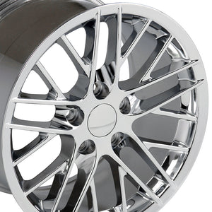 Fits Corvette Wheels And Tires Chrome CV08B Corvette Rims And Tires