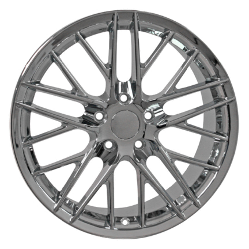 Fits Corvette Wheel C6 ZR1 Rim - CV08B 19x10 Chrome Corvette Rim ...