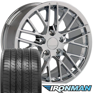 CV08B Fits 18x85 Corvette C6 ZR1 Wheels And Tires Ironman Gen3