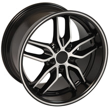 Load image into Gallery viewer, Fits Corvette Stingray Rims CV18A Satin Mach&#39;d Corvette Wheels 18x10.5/17x9.5 Staggered
