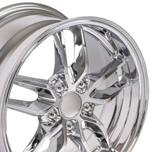 Load image into Gallery viewer, Fits Corvette Stingray Rims CV18A 17x9.5 Chrome Corvette Wheels SET
