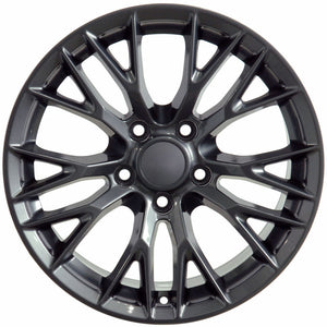 Fits Corvette Wheels And Tires Gunmetal CV22B Corvette Rims And Tires