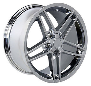 Fits Corvette Wheels And Tires Chrome CV07A 17x9.5 Corvette Rims And Tires Extenza