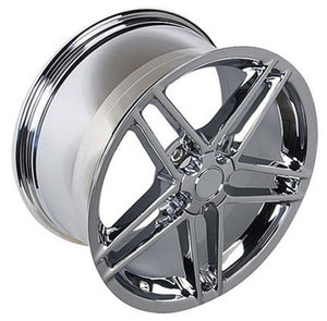 Fits Corvette Wheels And Tires Chrome CV07A 17x9.5 Corvette Rims And Tires Extenza