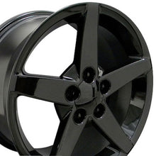 Load image into Gallery viewer, Fits Corvette C6 Rims CV06A Black Corvette Wheels 18x9.5/17x8.5 Staggered
