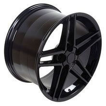 Load image into Gallery viewer, Fits Corvette Wheels C6 Z06 Rims CV07A Black 18x10.5/17x9.5 Staggered

