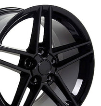 Load image into Gallery viewer, Fits Corvette Wheels C6 Z06 Rims CV07A Black 18x10.5/17x9.5 Staggered

