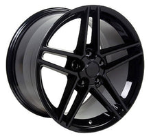Load image into Gallery viewer, Fits Corvette Wheels C6 Z06 Rims CV07A Black 18x10.5/18x9.5 Staggered
