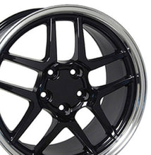 Load image into Gallery viewer, Fits Corvette Wheels C5 Z06 Rims CV04 Black 18x10.5/17x9.5 Staggered
