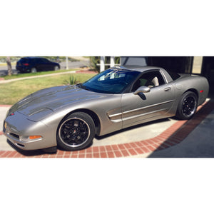 Fits Corvette Wheels C5 Z06 Rims CV04 Black 18x10.5/17x9.5 Staggered