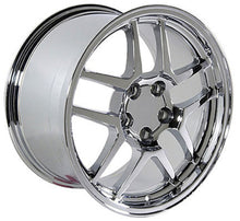Load image into Gallery viewer, Fits Corvette Wheels C5 Z06 Rims CV04 Chrome 18x10.5/17x9.5 Staggered
