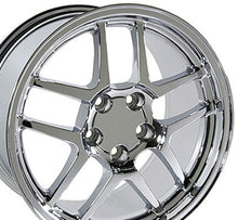 Load image into Gallery viewer, Fits Corvette Wheels C5 Z06 Rims CV04 Chrome 18x10.5/17x9.5 Staggered
