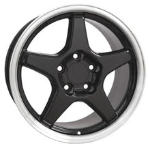 Load image into Gallery viewer, Fits Corvette Wheel ZR1 Rim - CV01 17x9.5 Black Corvette Rim
