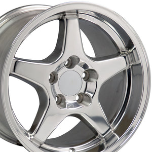 Fits Corvette ZR1 Rims CV01 Polished Corvette Wheels 17x11/17x9.5 Staggered