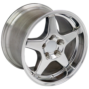 Fits Corvette ZR1 Rims CV01 Polished Corvette Wheels 17x11/17x9.5 Staggered