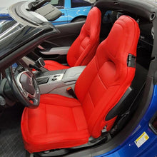 Load image into Gallery viewer, 2014-19 Corvette C7 All RED Leather Seat Covers from KustomCover
