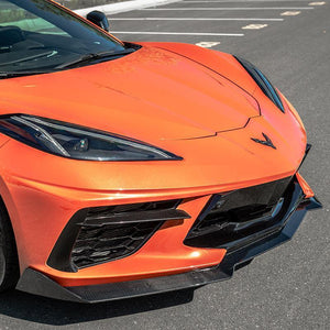 Corvette C8 5VM Carbon Fiber Front Splitter Spoiler ( 1-Piece Version)