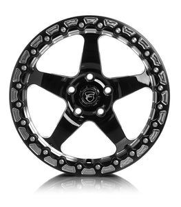 Forgestar Wheels D5 Beadlock Drag Racing Wheel, 18 in x 10.5 in - F00180563P65