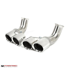 Load image into Gallery viewer, Fabspeed Porsche 996 Carrera Deluxe Quad-Style Tips - Short (1999-2001)
