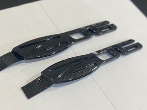 2006 - 2013 C6 Corvette Z06 ZO6 505HP Carbon Fiber HydroGraphics Fender Emblems