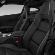 Load image into Gallery viewer, 2014-19 Corvette C7 ALL BLACK Leather Seat Covers from KustomCover
