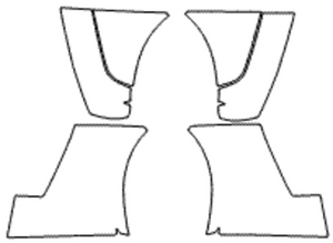 2005 - 13 Corvette C6 XPEL PPF Paint Protection Film - Wheel Opening Kit Base Model