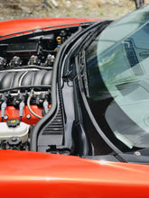Load image into Gallery viewer, Corvette C6 Carbon Fiber Hydro Custom Painted Windshield Hood Cowl - Labor Only
