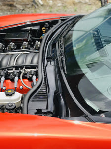 Corvette C6 Carbon Fiber Hydro Custom Painted Windshield Hood Cowl - Labor Only