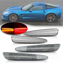 Load image into Gallery viewer, 2005-2013 C6 Corvette CLEAR LENS Laser LED Side Markers
