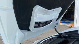 C7 Corvette Stingray Z06 Grand Sport Under Hood Vent Lower Heat Extractor Cover - Custom Painted Carbon Fiber Hydro