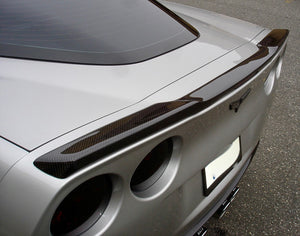 2005 - 2013 CORVETTE C6 ZR1 STYLE VISIBLE CARBON FIBER REAR SPOILER