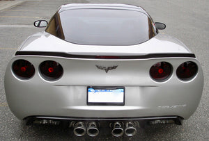 2005 - 2013 CORVETTE C6 ZR1 STYLE VISIBLE CARBON FIBER REAR SPOILER