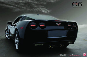 2005-2013 C6 Corvette Midnight ONYX LED Tail Lights Lamps