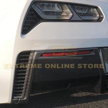 Load image into Gallery viewer, Corvette C7 Stingray Visible Carbon Fiber Rear Tail Light Taillamp Bezels
